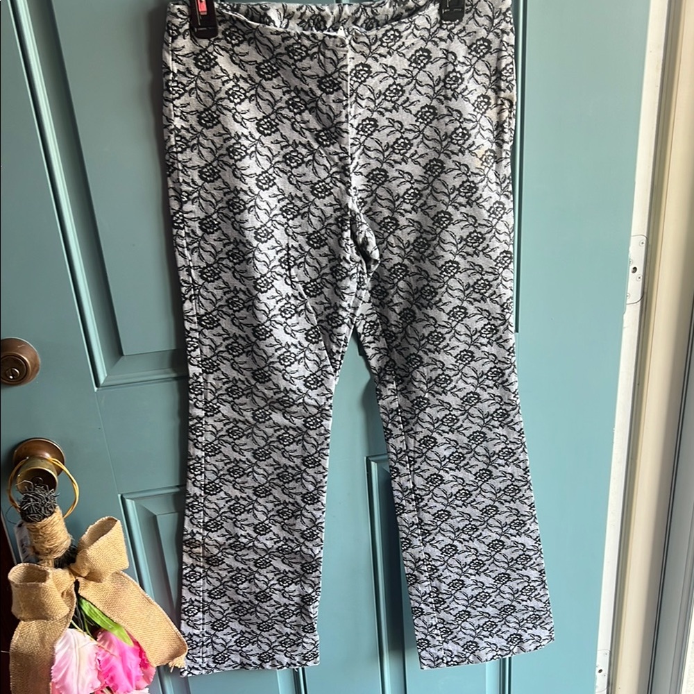 Tracy Evans Black and White Patterned Pants